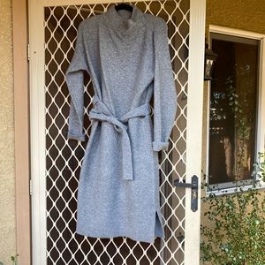 Grey sweater dress